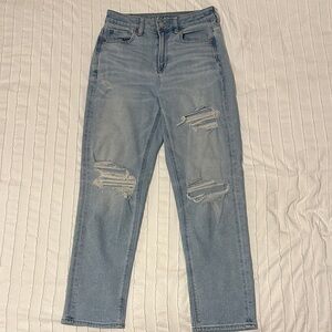 Classic Blue Distressed Women’s Jeans